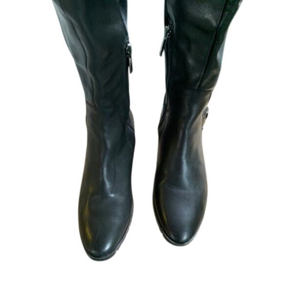 Karl Lagerfeld Paris Over-The-Knee Leather Riding Equestrian Boots Size 8 - Picture 6 of 9